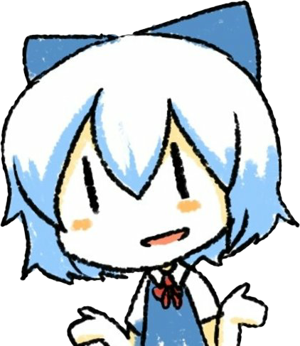 cirno_shrug emote for Discord