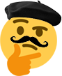 thinkBaguette emote for Discord