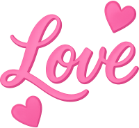 Love_text_pink emote for Discord