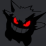 Black_and_red_gengar emote for Discord