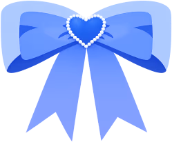 Blueheartbow emote for Discord