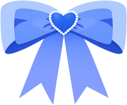 Blueheartbow emote for Discord