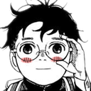 Okarun_BlushSmile emote for Discord