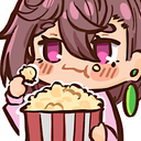 Momo_PopCorn emote for Discord