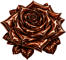 3dbrownshinyrose emote for Discord