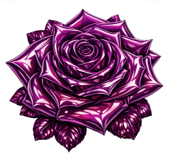 3dpurpleshinyrose emote for Discord