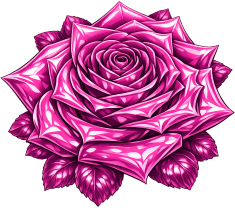 3dpinkshinyrose emote for Discord