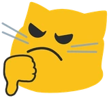 CatBlobThumbsDown emote for Discord