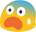 HorrifiedBlob emote for Discord