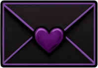 Goth_envelope emote for Discord