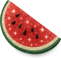 Sparklingwatermelonslice emote for Discord