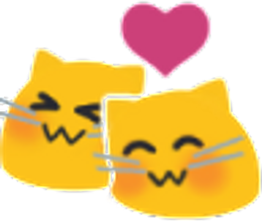 BlobCatCuddle emote for Discord