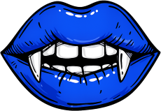 Bluevampirelips emote for Discord