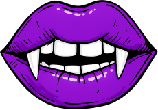 Purplevampirelips emote for Discord