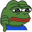 pepethumbsdown emote for Discord
