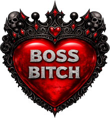 Redbossbitchheart emote for Discord