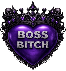 Bossbitchpurpleheart emote for Discord