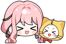 NikkiMomoLaugh emote for Discord