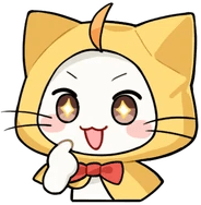 MomoMouthPoint emote for Discord