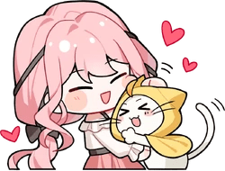 NikkiMomoCuddle emote for Discord