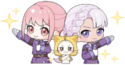 NikkiMomoHiyaTeamwork emote for Discord