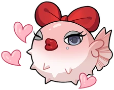 MonroefinKiss emote for Discord