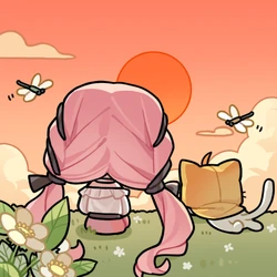 NikkiMomoSunset emote for Discord