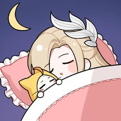 NikkiMomoSleep emote for Discord