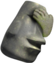 moyai_facepalm emote for Discord