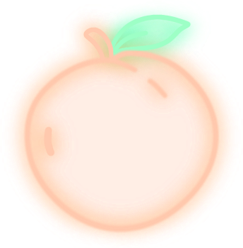 neon_peach_v2 emote for Discord