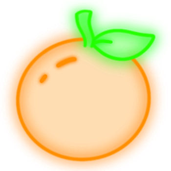 neon_orange emote for Discord