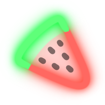neon_watermelon_v2 emote for Discord