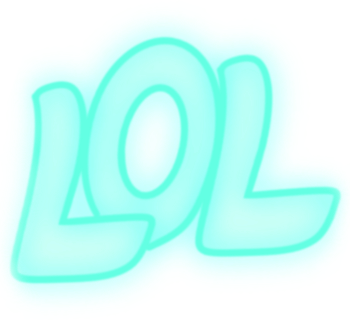neon_lol_blue emote for Discord