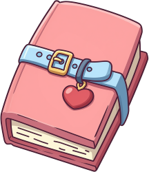 Pinkdiarybook emote for Discord