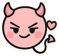 Pink_devil emote for Discord