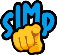 POINT_SIMP emote for Discord