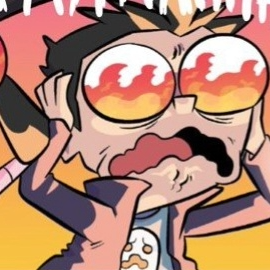 DibNotEnjoyingFire emote for Discord