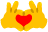 hands_yellow_heart_red_YT emote for Discord