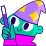 person_teal_wizard_wand_YT emote for Discord