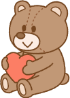 BrownBearHeart emote for Discord