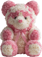 Pinkwhiteroseteddy emote for Discord