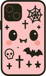 Goth_phone_case emote for Discord