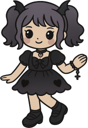 Goth_girl emote for Discord