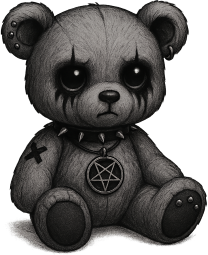 Gothic_teddybear emote for Discord