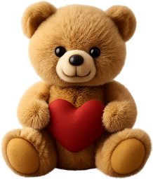Brown_teddybear emote for Discord