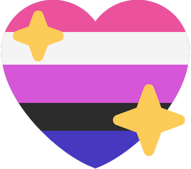 genderfluid_shiny_heart_flag emote for Discord