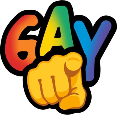 POINT_GAY emote for Discord