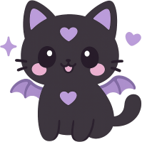 Gothic_cat emote for Discord