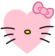 hellokittyheart emote for Discord