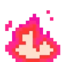 1903pixelmagentafire emote for Discord